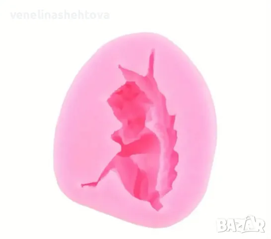 Ангел с пера и венец Силиконов молд фондан за декорация на торта гипс шоколад , снимка 2 - Форми - 47511856