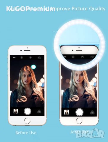 Мини LED селфи ринг светкавица за телефон с огледало tiktok снимка, снимка 5 - Селфи стикове, аксесоари - 32806241