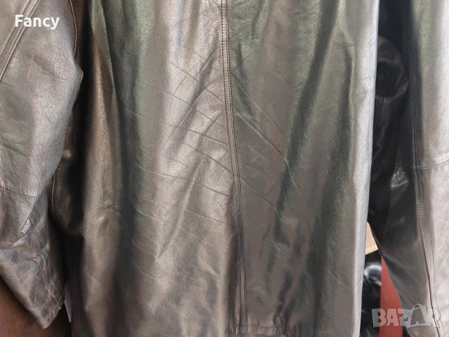 Мъжко кожено манто/яке Mango, снимка 8 - Якета - 53164456