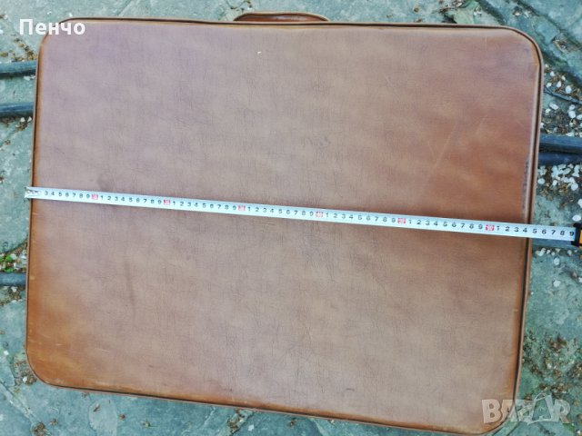  Кожен куфар запазен от едно време за декор декорация за кино филми представление театър, снимка 2 - Куфари - 28955439