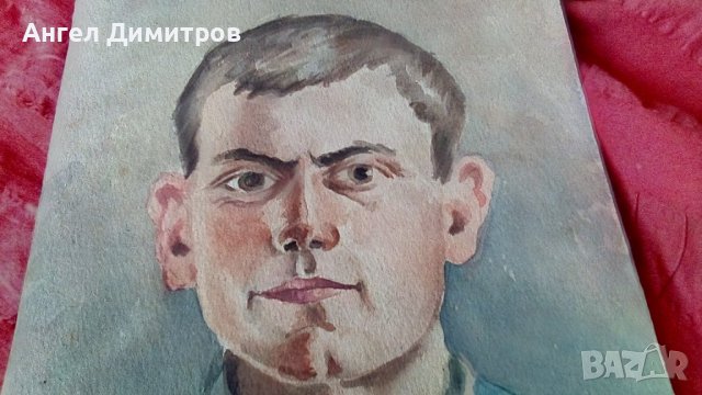 Ангел Ботев картина акварел 1949 г, снимка 5 - Картини - 39031650