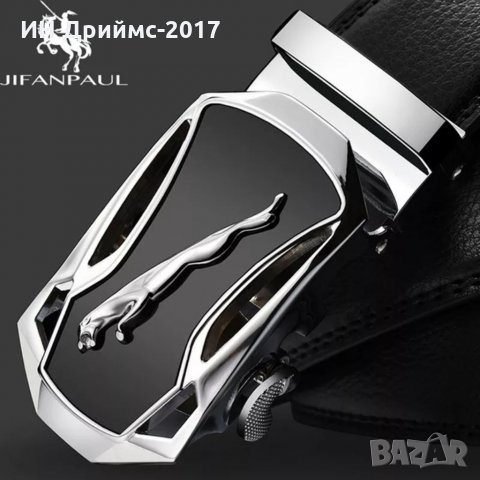 Мъжки луксозен колан Ягуар от телешка кожа , снимка 7 - Колани - 35264903