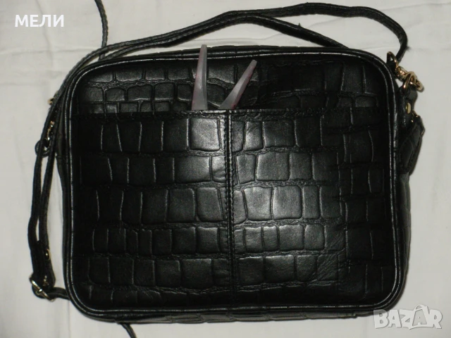 нови малки черни чантички естествена кожа, снимка 10 - Чанти - 51075412