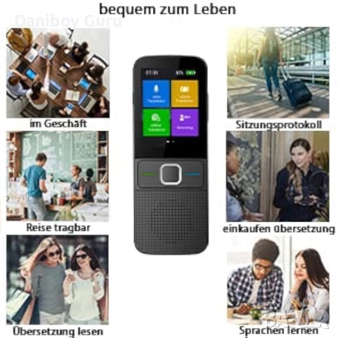 AI Т10 Гласов преводач, 137 езика, устройство за превод, снимка 5 - Друга електроника - 52241190