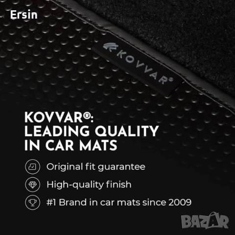 Гумена стелка Kovvar DuoGrip, подходящи за Mercedes Sprinter 4 Hymer BMC-T | 06/2018-2024 |, снимка 14 - Аксесоари и консумативи - 51553918