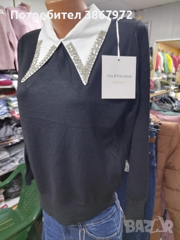 Дамска блуза ангора и Кашмир , снимка 2 - Блузи с дълъг ръкав и пуловери - 52563986