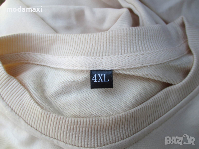 5XL Нова блуза в цвят каисия , снимка 7 - Блузи с дълъг ръкав и пуловери - 44915131