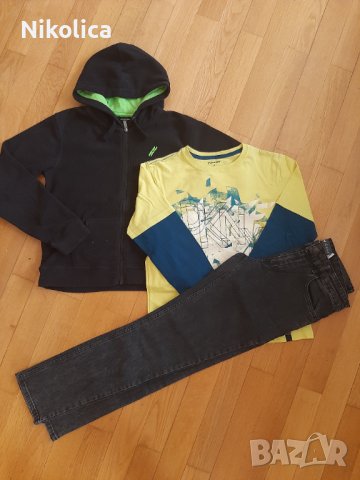Страхотен суитшърт Propeller,блуза DKNY,пуловери CK и Оkaidi и дънки LCW за 12 г. момче, снимка 9 - Детски Блузи и туники - 38083552