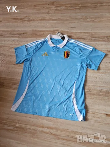 Оригинална мъжка тениска Adidas AeroReady x Belgium National Football Team / Season 24 (Away), снимка 2 - Тениски - 50113137