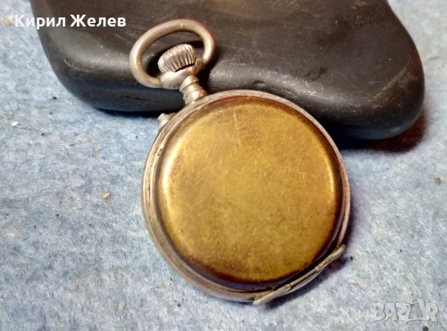 Стар СРЕБЪРЕН ДЖОБЕН ЧАСОВНИК СРЕБРО 800 СТИЛНО ОРНАМЕНТИРАН ФУНКЦИОНИРАЩ 48857, снимка 2 - Антикварни и старинни предмети - 48006366