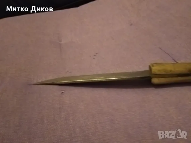 Стар нож от соца за дране 266мм на 1550мм острие, снимка 4 - Ножове - 48227872