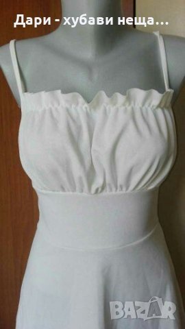 Кокетна бяла рокличка Boohoo👗🌹 XS,S, S/M👗🌹арт.4069, снимка 2 - Рокли - 33530331