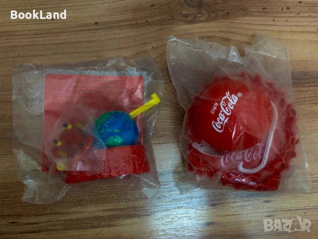2 винтидж неразопаковани играчки на Coca Cola Burger King 