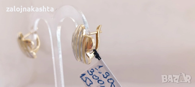 Нови Златни обеци-1,90гр/14кр, снимка 5 - Обеци - 51451119