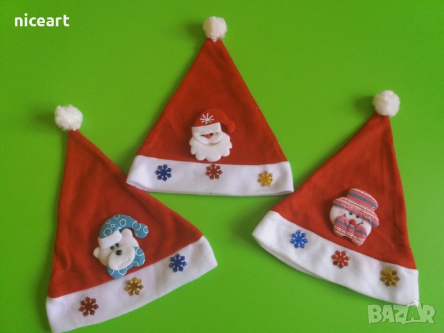 Детска коледна шапка, снимка 16 - Шапки, шалове и ръкавици - 42983041