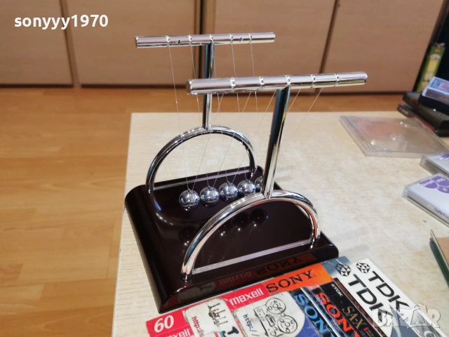 Люлката на Нютон-18х18х15см-стоманени топчета 1501261052, снимка 14 - Колекции - 53106282