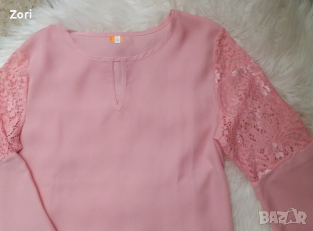 -20% Красива розова риза/блуза в бохо стил , снимка 4 - Ризи - 36838326