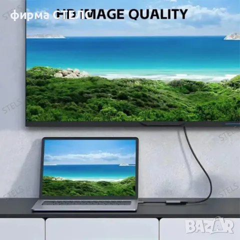 Адаптер USB-C към HDMI STELS U200, 4K, за MacBook, iPhone, iPad, снимка 9 - Други - 50184422