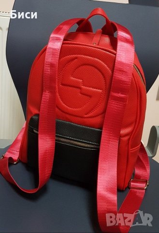 Gucci/Гучи-естествена кожа,раница, снимка 6 - Раници - 35373856