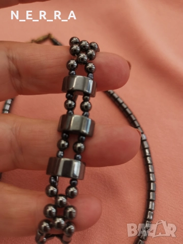 Комплект от хематит, снимка 4 - Бижутерийни комплекти - 51793749