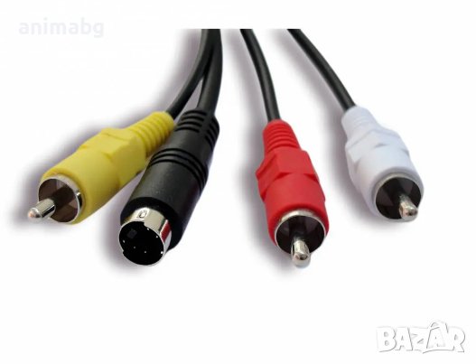 ANIMABG Видео кабел VMC-15FS към AV S-Video за цифрови фотоапарати на SONY модели DCR DVD, снимка 2 - Кабели и адаптери - 44079098
