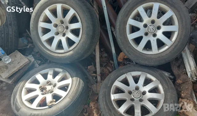 4бр гуми с джанти 15, 5х112 205/60/15 7j x15h2 et 37, снимка 2 - Гуми и джанти - 49881968