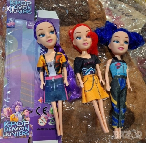 3 кукли K-POP Demon Hunters Rumi/Zoe/Mira 16см, Кей Поп кукла Руми , снимка 2 - Кукли - 53082807