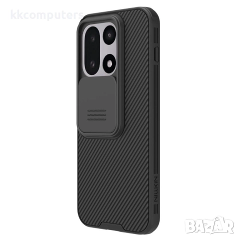 NILLKIN Camshield Pro TPU Калъф за OnePlus 15 5G- Плъзгащ се капак за камера, Вкл. Протектор, Черен