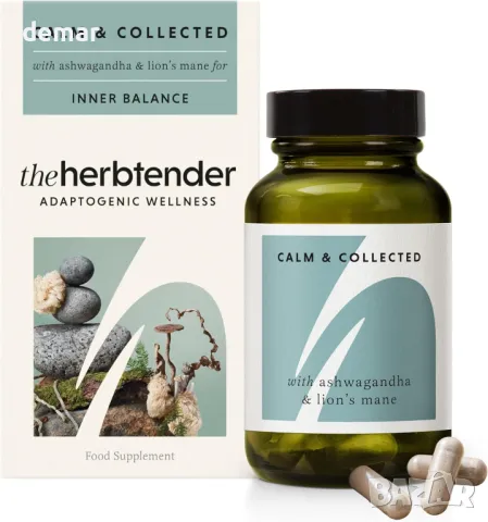 THE HERBTENDER, Calm & Collected - Веганска адаптогенна добавка, 60 капсули, снимка 6 - Хранителни добавки - 48342856