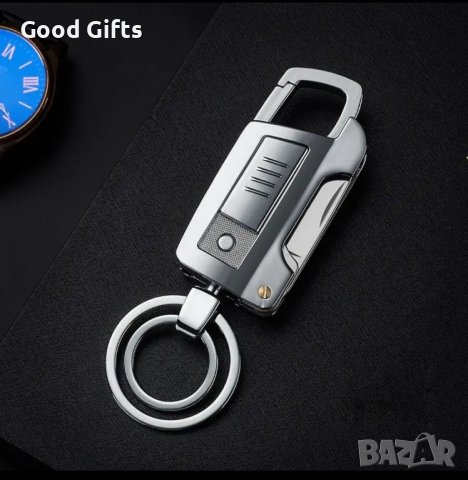 4в1 Електрическа USB Запалка с Ножче, Отварачка и Тирбушон, снимка 2 - Коледни подаръци - 43401351