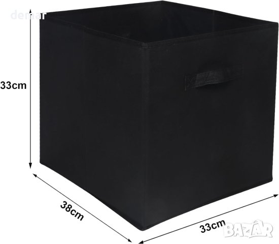 Комплект 4 сгъваеми кутии детски органайзер за съхранение размер 33 x 38 x 33 см, розови, снимка 2 - Други - 43931052