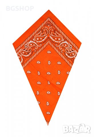 Бандана - Хип Хоп шал - Оранжев, снимка 5 - Шалове - 28467926