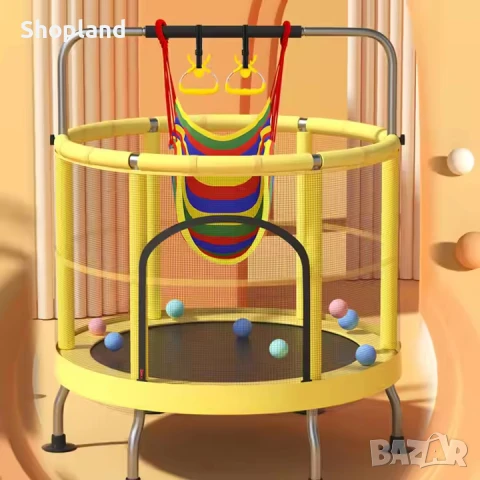 Детски батут с предпазна мрежа и аксесоари, снимка 4 - Други - 50621289