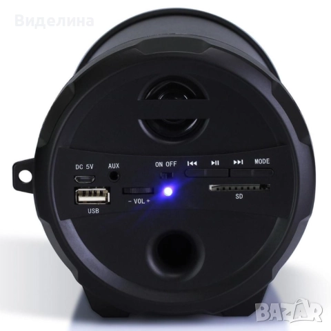Преносима тонколона AKAI ABTS-12C 10W с Bluetooth. LED светлини. USB слот, снимка 3 - Тонколони - 51904030