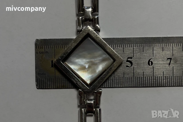 Сребърна Гривна 30.56гр 20.5см., снимка 7 - Гривни - 51207043