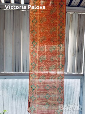 Копринен шал 175/30см, снимка 5 - Шалове - 36652529