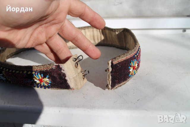 Колан от народна носия сърма и маниста