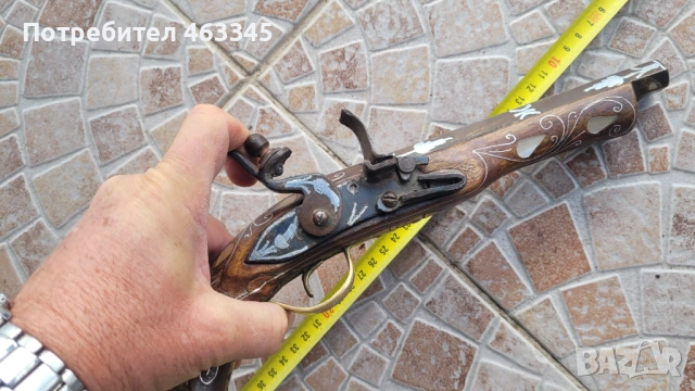 пистолет, пищов, евзалия, кремъклия, снимка 10 - Антикварни и старинни предмети - 53477413