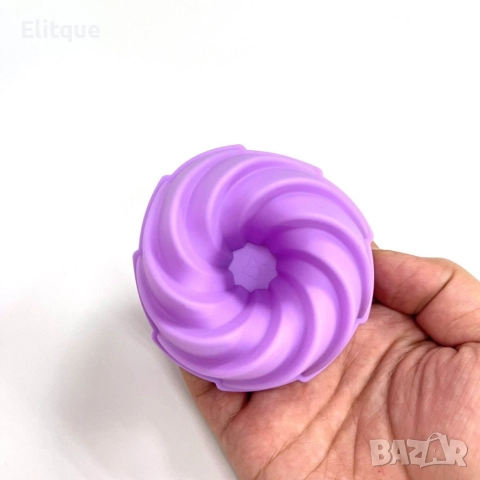 Комплект от 12 броя силиконови форми за мъфини, снимка 3 - Форми - 52897252