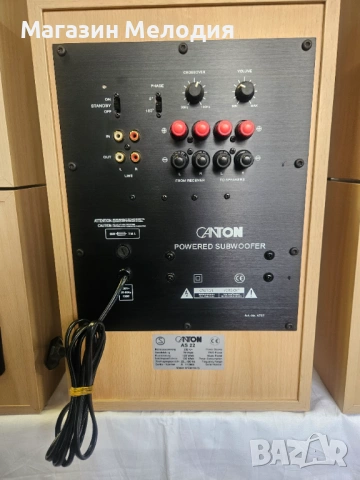 Качествен комплект тонколони за домашно кино. Активна бас каса CANTON AS 22, център JBL и 4 колони J, снимка 13 - Тонколони - 53538221