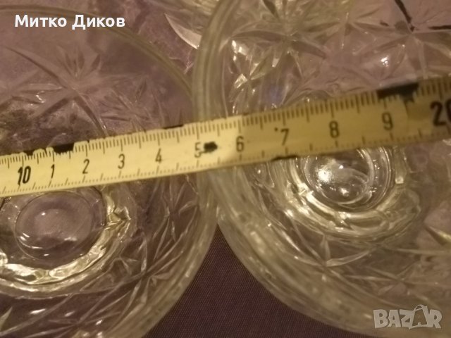 Кристална /сто процента /купа нова -5 броя Н-69мм фи 115мм и дебел. 5мм сладолед-ядки и др., снимка 10 - Други - 43956606