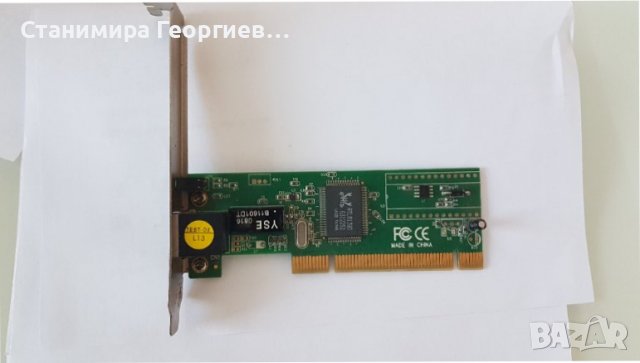 LAN карта PCI 100mbps , снимка 1 - Мрежови адаптери - 38080847