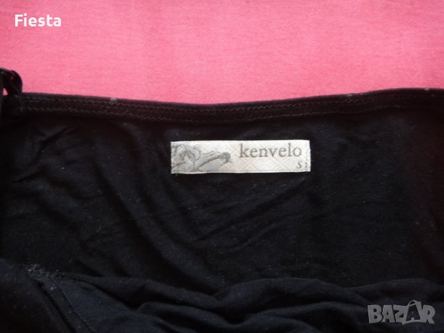 Kenvelo Черен потник на лъскави точки брокатени Кенвело, снимка 4 - Потници - 37294196