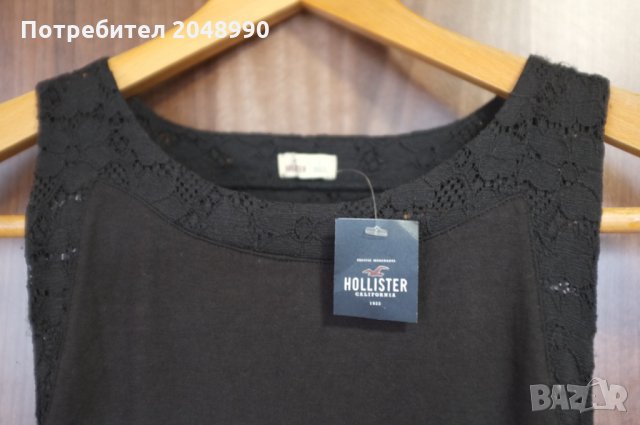 Рокля памук черна, с дантела на гърба и отворена на кръста, нова, М, снимка 3 - Рокли - 35116087