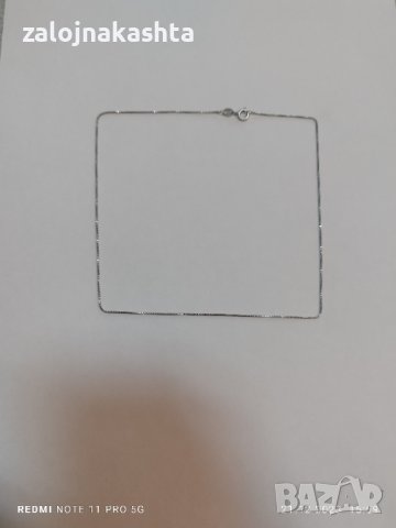 сребърен синджир 1,83, снимка 2 - Колиета, медальони, синджири - 43502943