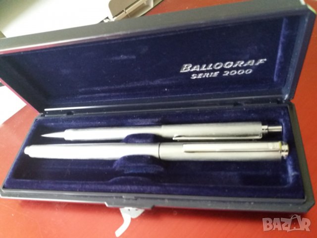 Метални писалка с мастило и тънкописец молив BALLOGRAF Serie 2000 в комплект с кутия , снимка 2 - Антикварни и старинни предмети - 32693381