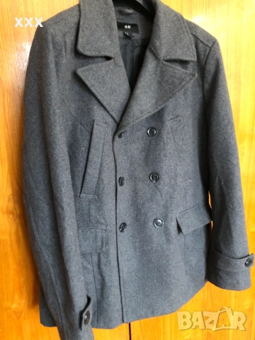 H&M мъжко вълнено палто, снимка 2 - Палта - 53392207