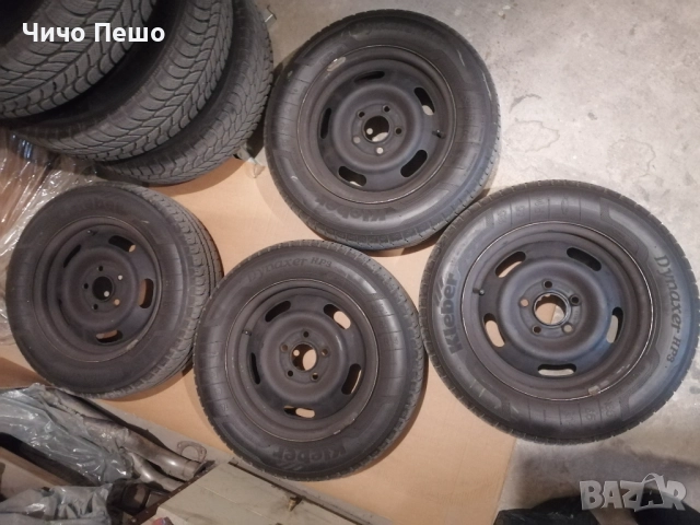 Летни гуми KLEBER с джанти 4 броя 14 цола 185 65 14 5х110 Опел Opel, снимка 2 - Гуми и джанти - 52794523