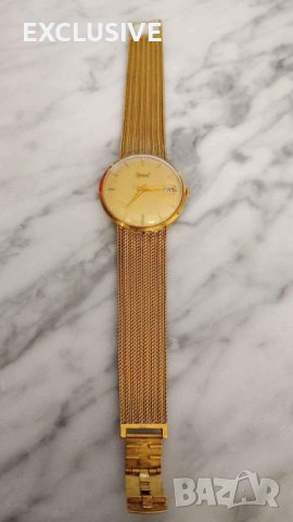 Златен Швейцарски часовник   Ogival  18к злато / каса и верижка /