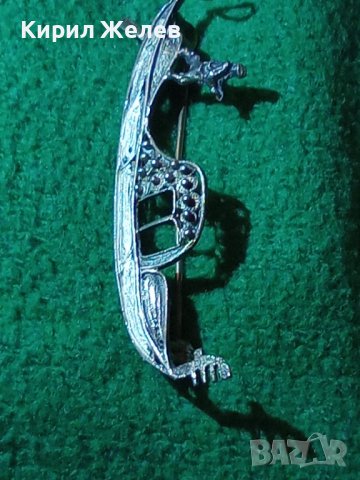 СТАРА СРЕБЪРНА ВЕНЕЦИАНСКА БРОШКА ГОНДОЛА МАСИВНО СРЕБРО МАРКИРАНА РЪЧНА АРТ ИЗРАБОТКА УНИКАТ 25144, снимка 18 - Антикварни и старинни предмети - 35745450